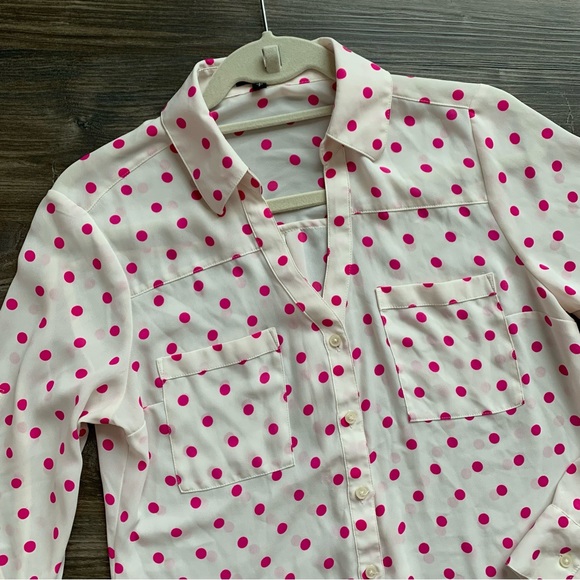 😍 EXPRESS Button Down Long-sleeve Shirt - Picture 2 of 2